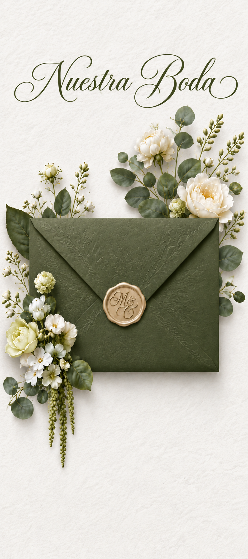 Sobre de nuestra invitación de boda
