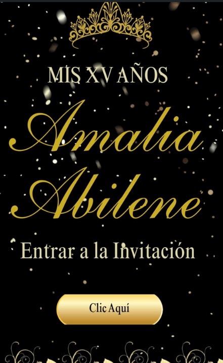 Ejemplo de invitación de XV años Carmi